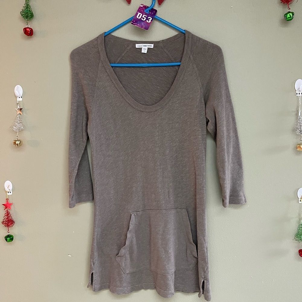 James Perse Front Pocket  Sweater Size 1